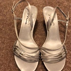 The Touch of Nina silver strap dress shoes